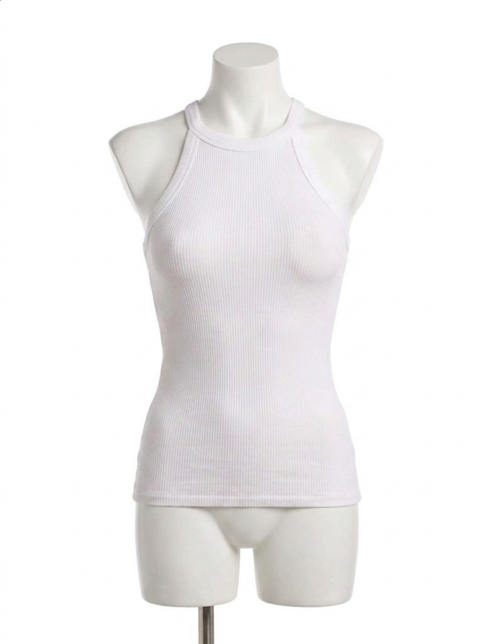 NEW COMMANDO studio rib tank in white